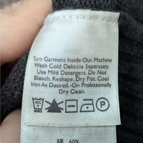 Eddie Bauer Collectibles Gray Chevron Button Up Angora Knit Sweater Size 2X - Picture 8 of 10